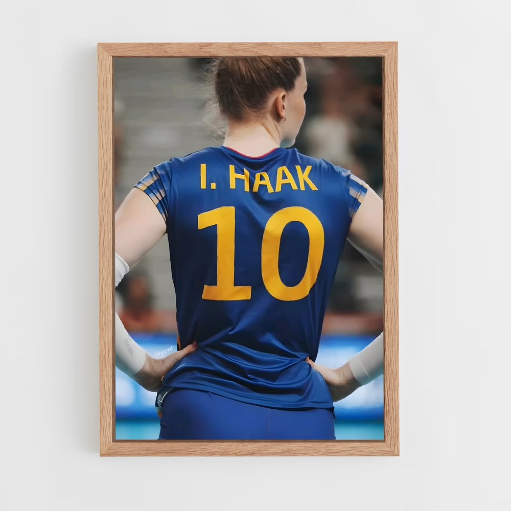 Poster L'Inconnue en Bleu – affiche Volleyball (vue 4)